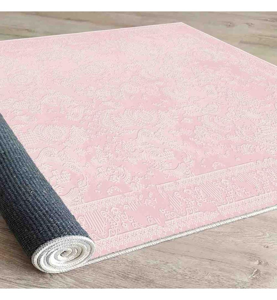 Teppich, Rosa, 100% Baumwolle, 90 x 180 cm