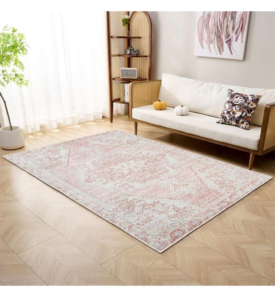 Teppich, 160 x 230 cm, Creme, 70 % Baumwolle / 30 % Polyester, 1435 g/m²