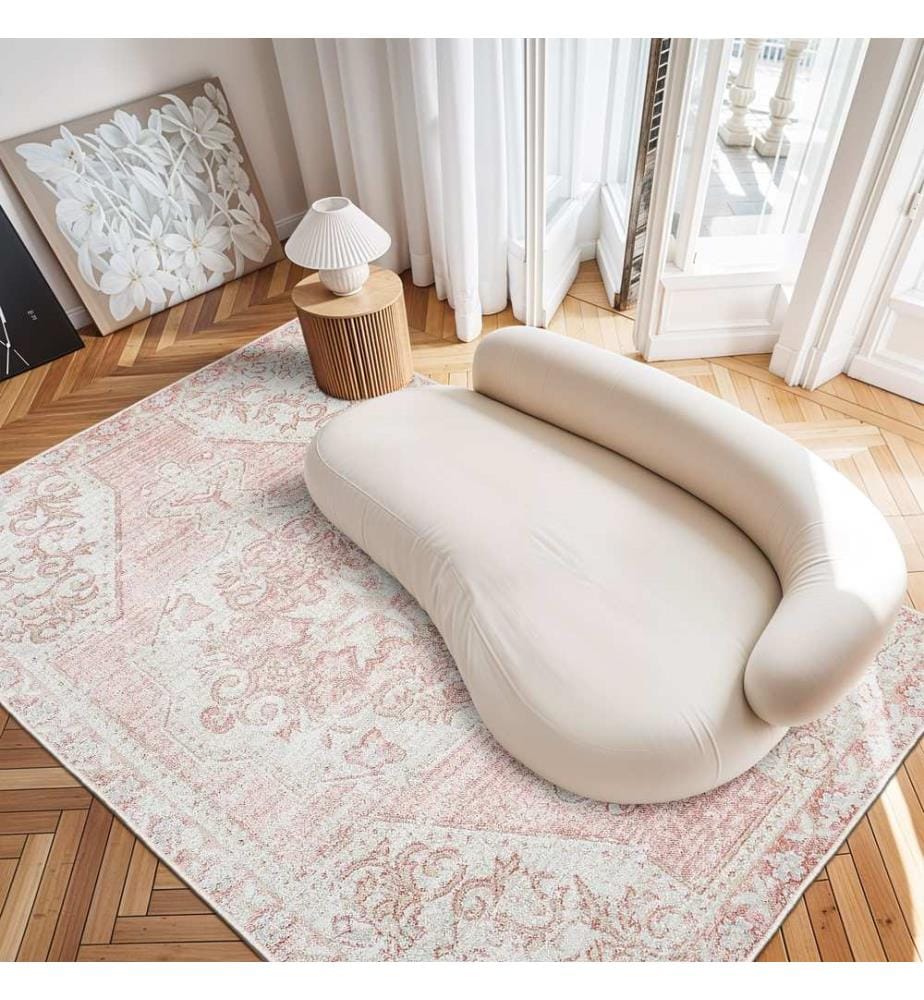 Teppich, 160 x 230 cm, Creme, 70 % Baumwolle / 30 % Polyester, 1435 g/m²