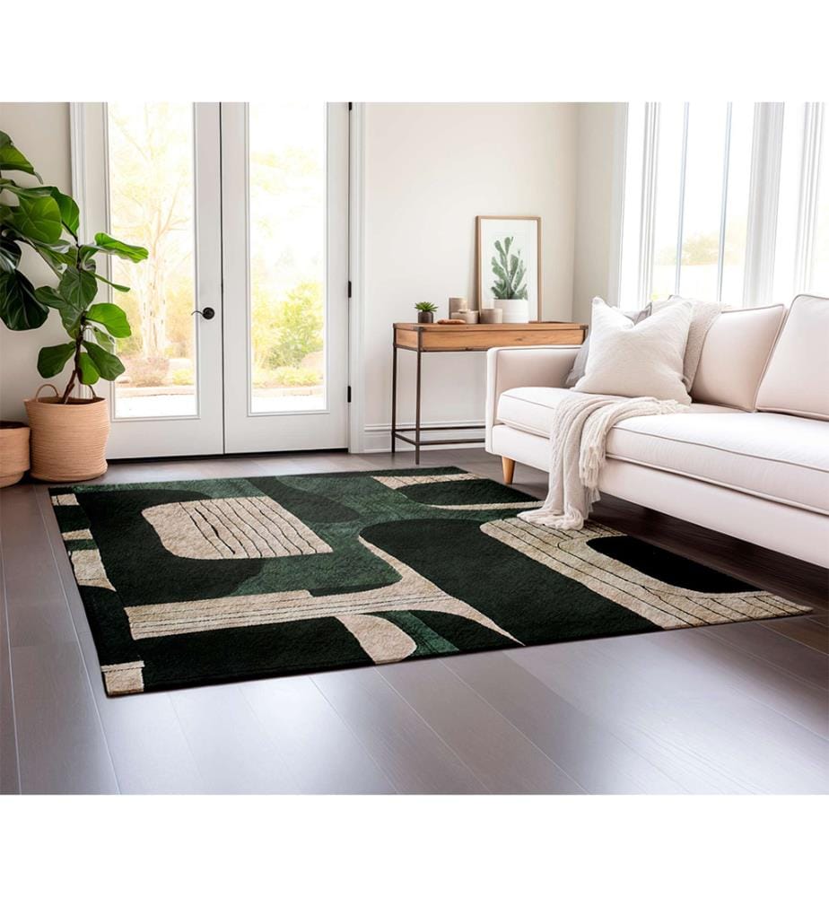 Teppich, 160 x 230 cm, mehrfarbig, 60 % Baumwolle / 40 % Polyester