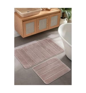 Badematten-Set, 2-teilig, Nerz, 100 % Polypropylen