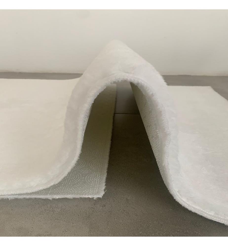Badematte, Weiss, Acryl, 1200 gr-m²,