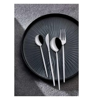 Besteckset, 24-teilig, Chrom, 100 % ROSTFREIER STAHL