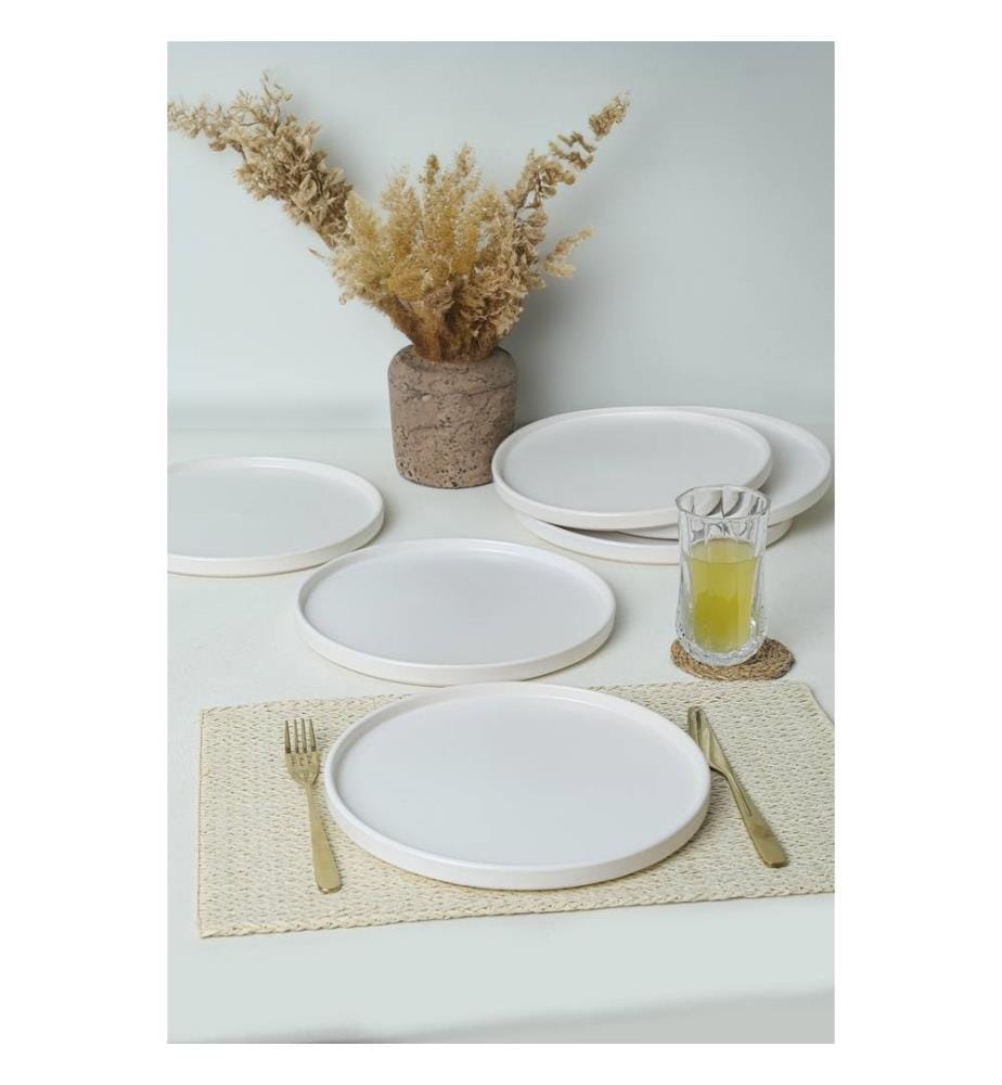 Serviergeschirr-Set (6-teilig) – Mattweiss