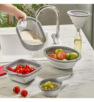 Sieb-Set (5 Teile) - Grau