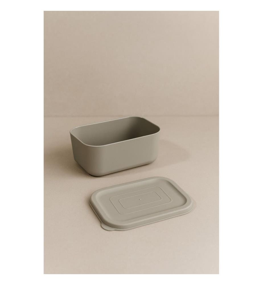 Storage Box Set, 3 Pieces, 100% PLASTIC, Grey