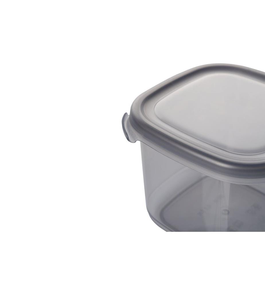 Storage Box Set, 12 Pieces, Anthracite, 100% Plastic