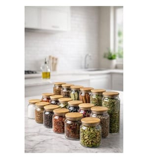 Gläser-Set, 18-teilig, 100 % Glas, transparent