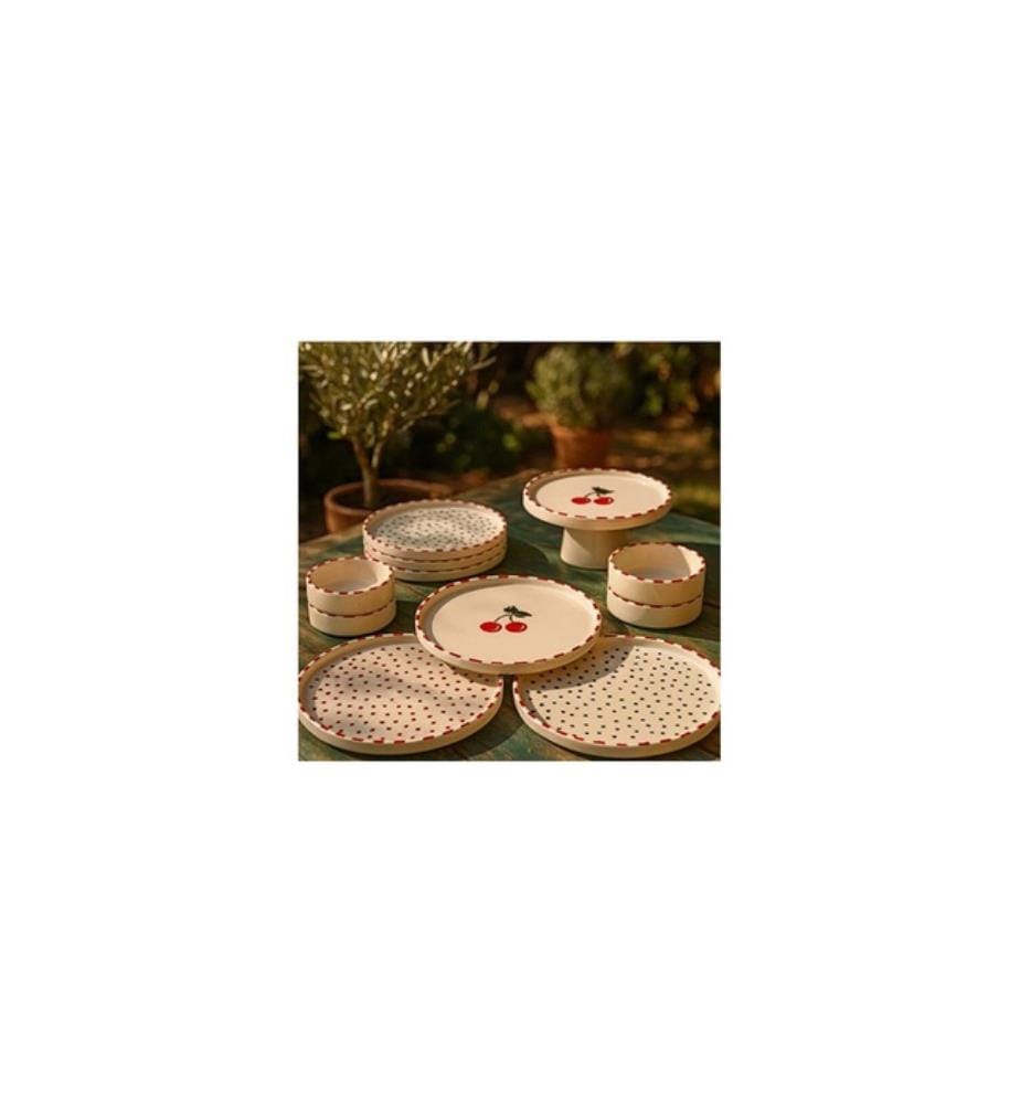 Breakfast Set, 11 Pieces, Multicolor, 100% CERAMIC