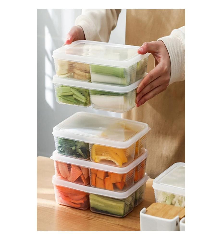 Aufbewahrungsbox-Set, 6-teilig, transparent, 100 % Kunststoff