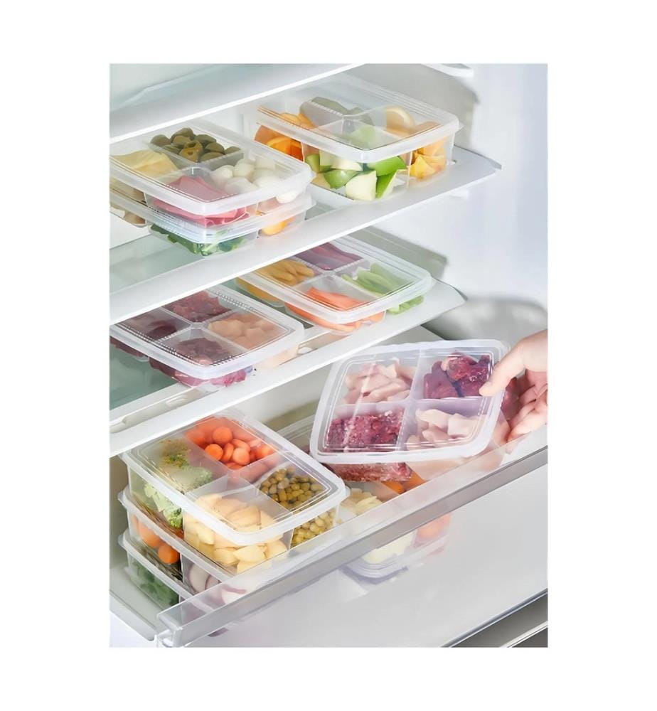 Aufbewahrungsbox-Set, 6-teilig, transparent, 100 % Kunststoff