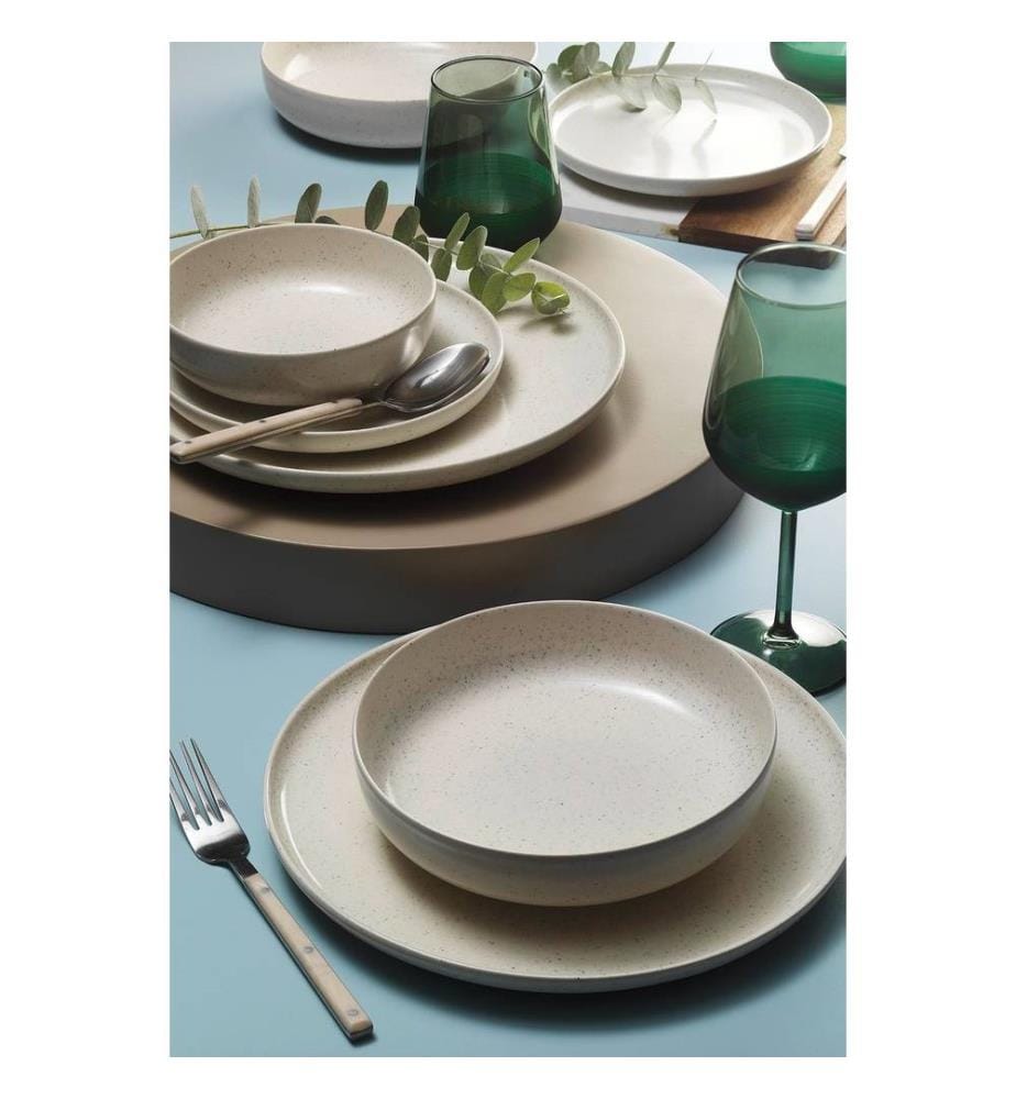 Geschirrset (8-teilig) – Cremefarben