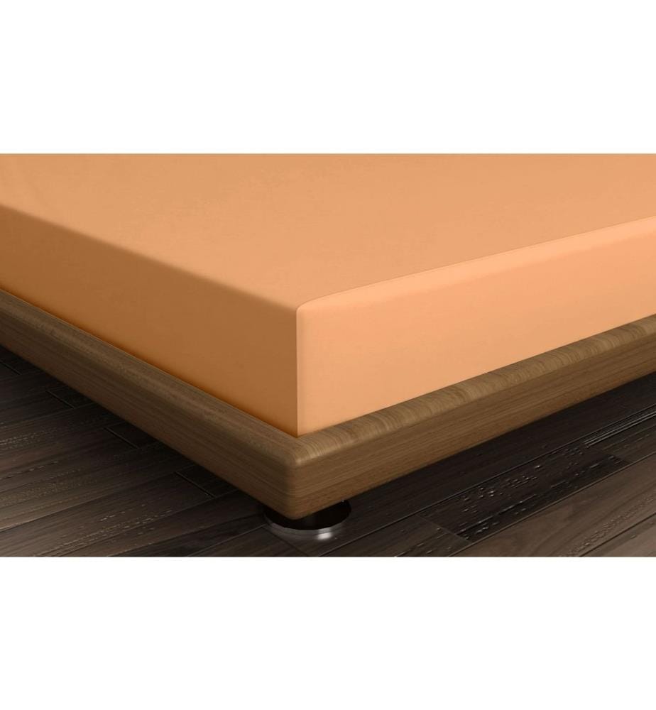 Ranforce King Spannbettlaken 160 x 200 cm - Pale Orange