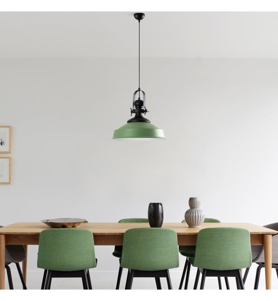 Lampadario, verde, STRUTTURA IN METALLO