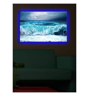 Dekorative Led beleuchtet Leinwand Gemälde, Multicolor, Wildleder Leinwand