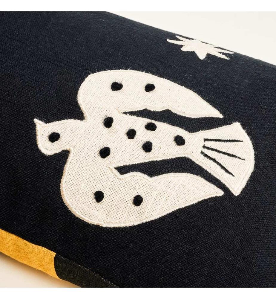 Cuscino nero, 100% cotone
