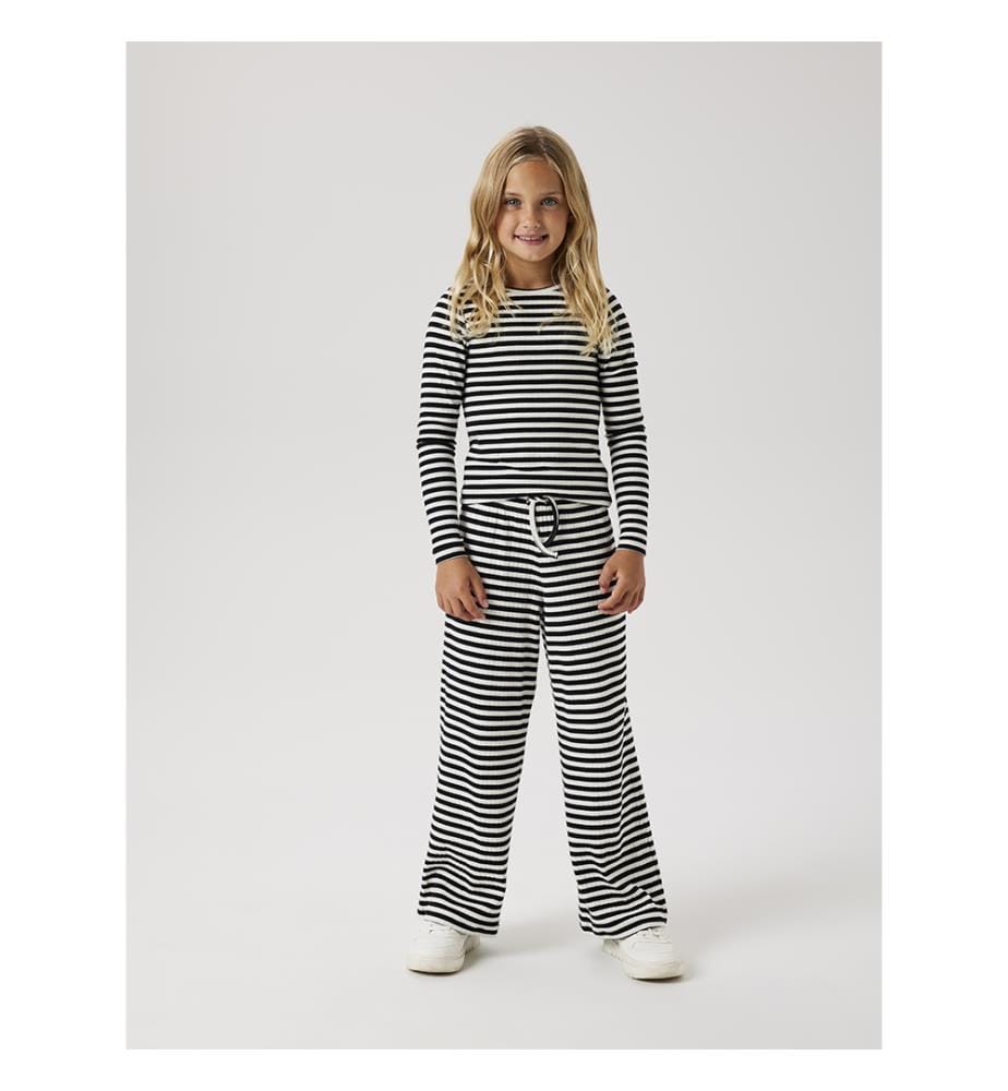 Pants - Black with bright white