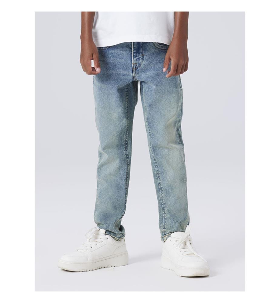 Jeans - Mittelblauer Vintage-Denim