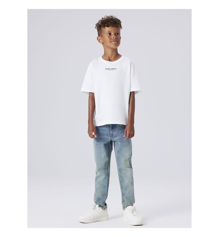 Jeans - Mittelblauer Vintage-Denim