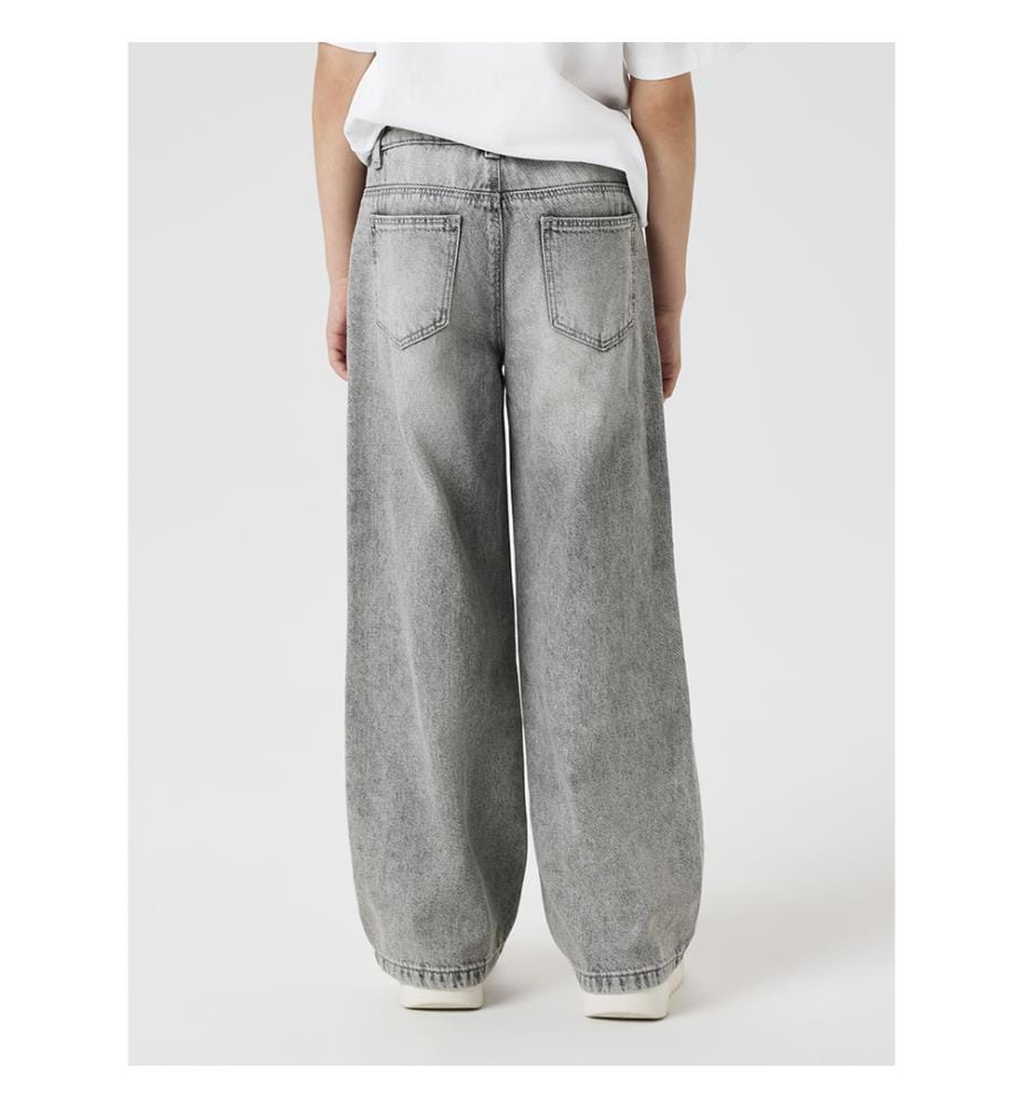 Jeans - Denim gris clair