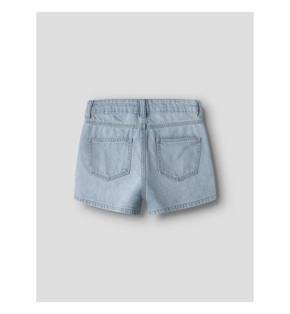 Mom Fit Shorts - Hellblau-Denim