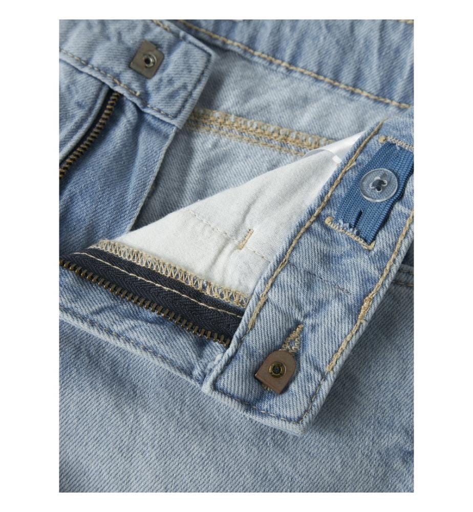 Mom Fit Shorts - Hellblau-Denim