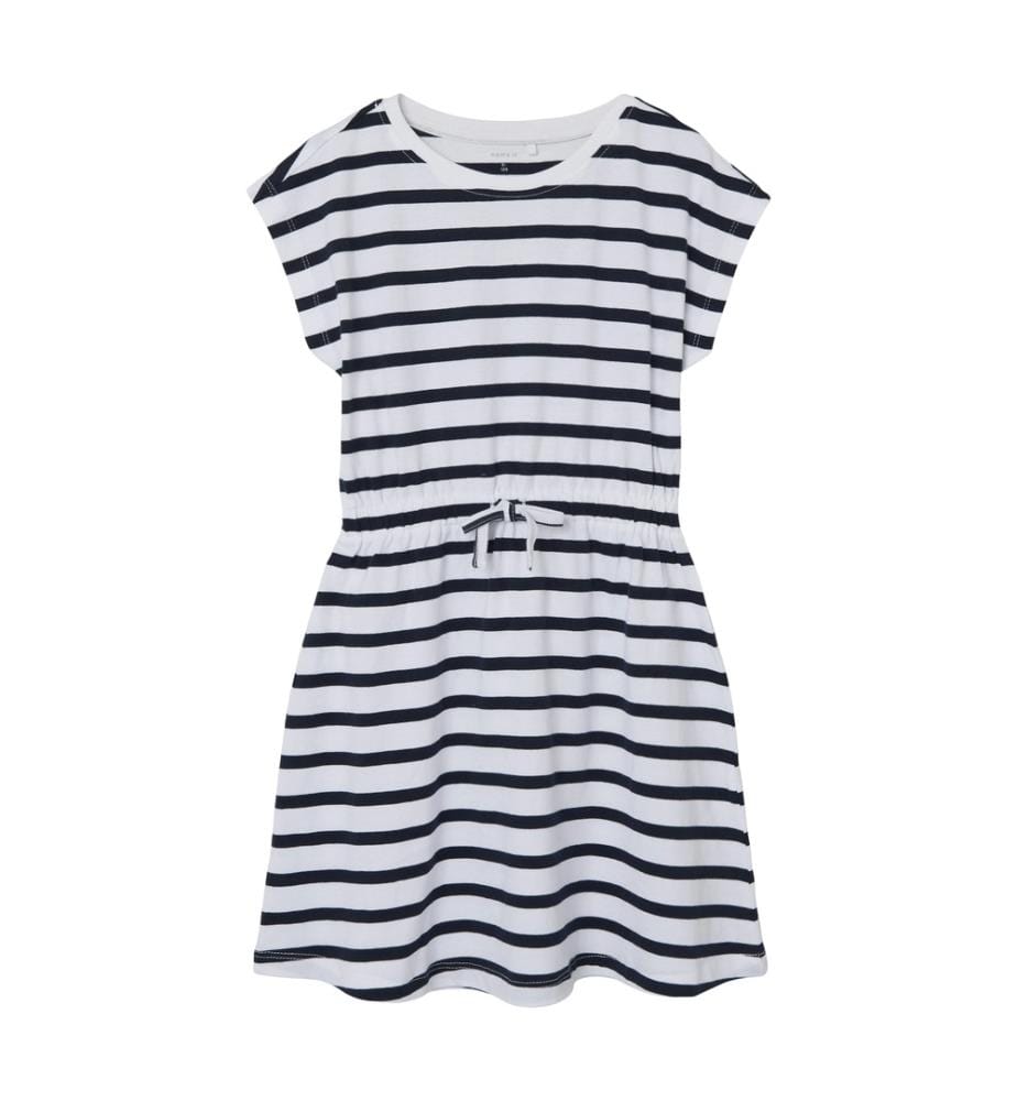 Midikleid Kurzarm Regular Fit - Dark-Sapphire-Y-D-Stripes