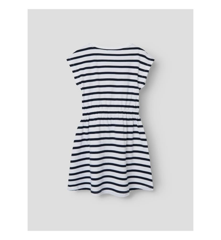 Midikleid Kurzarm Regular Fit - Dark-Sapphire-Y-D-Stripes