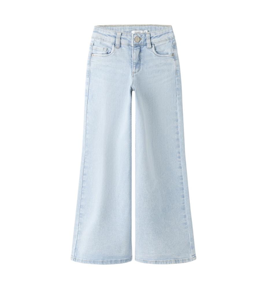 Jeans coupe Extra Large - Bleu clair-Denim