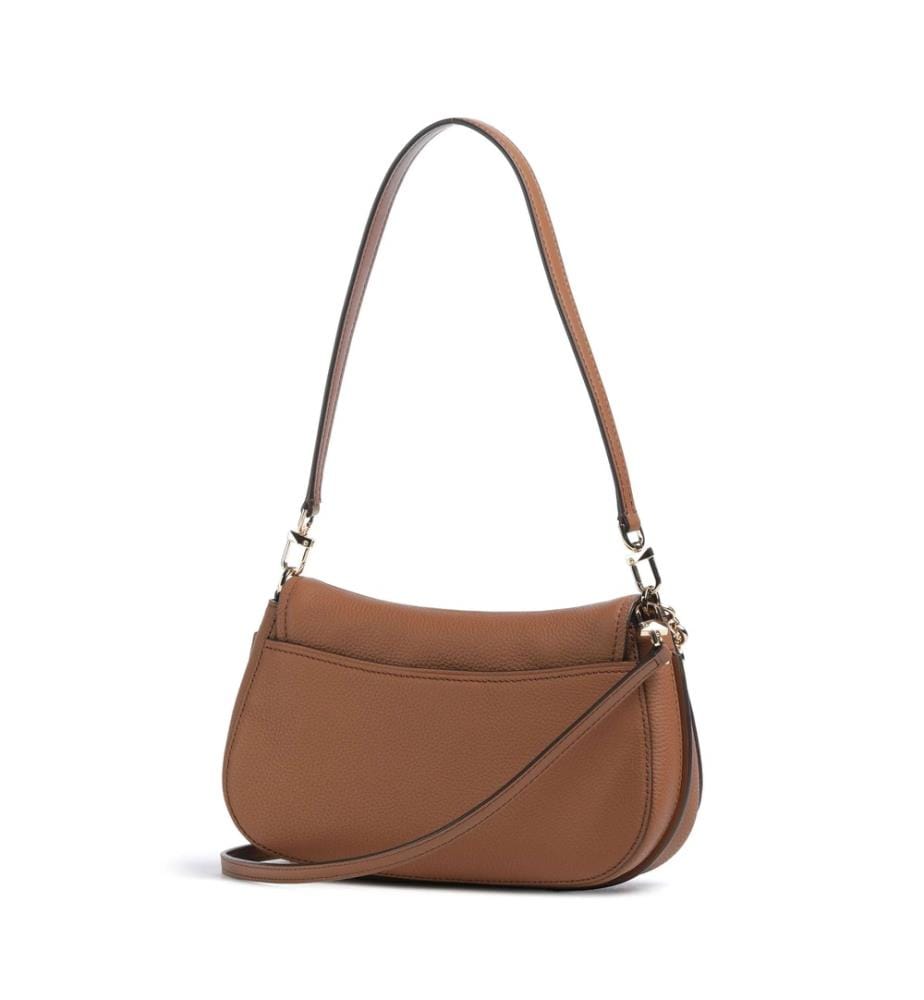Nolita Medium Schultertasche genarbtes Leder luggage
