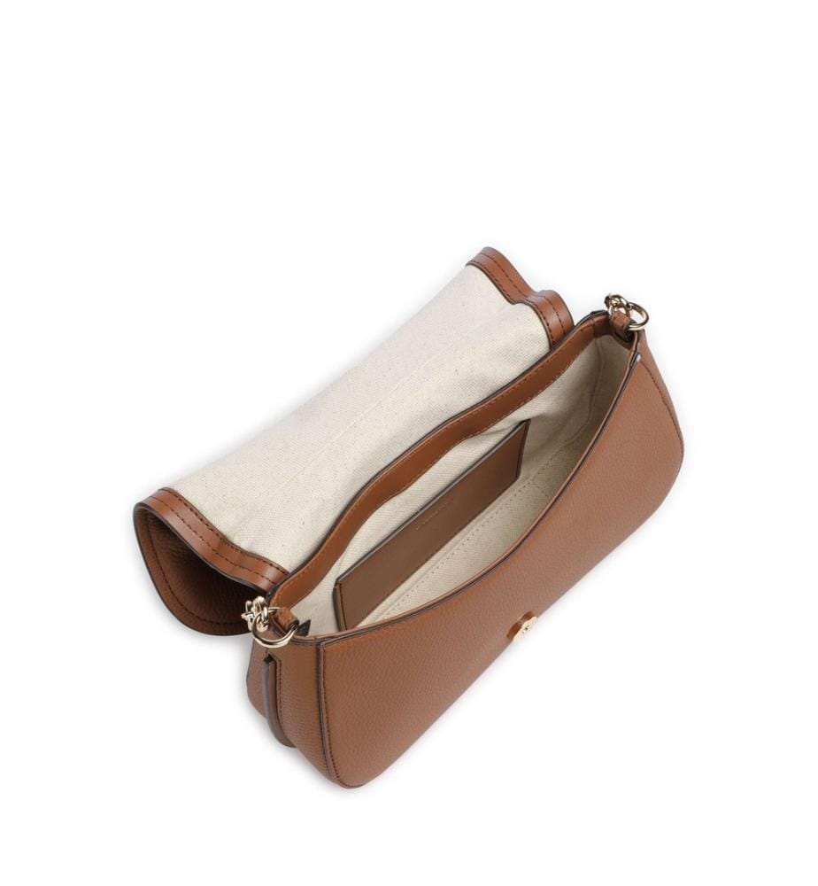 Nolita Medium Schultertasche genarbtes Leder luggage