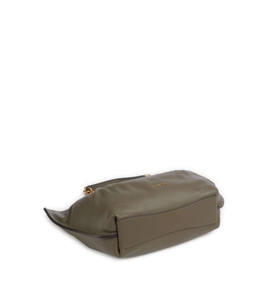 Indie Small Shopper genarbtes Leder loden