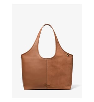 Henly Grosse Tragetasche aus Leder und Wildleder