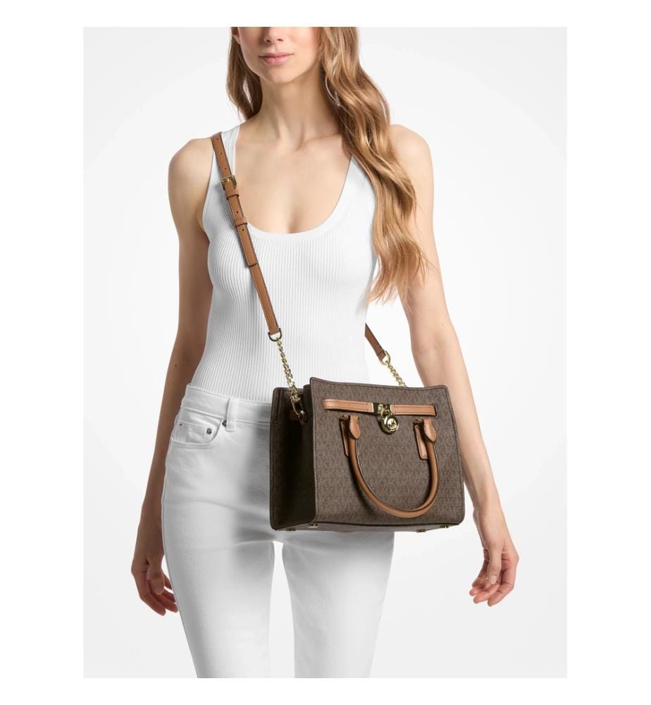 Umhängetasche Hamilton Moderne Small mit Signature-Logomuster