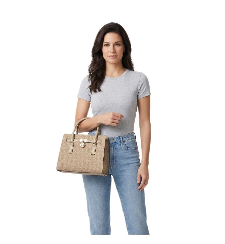 Hamilton Moderne Kleine Handtasche aus Kunstleder, khaki
