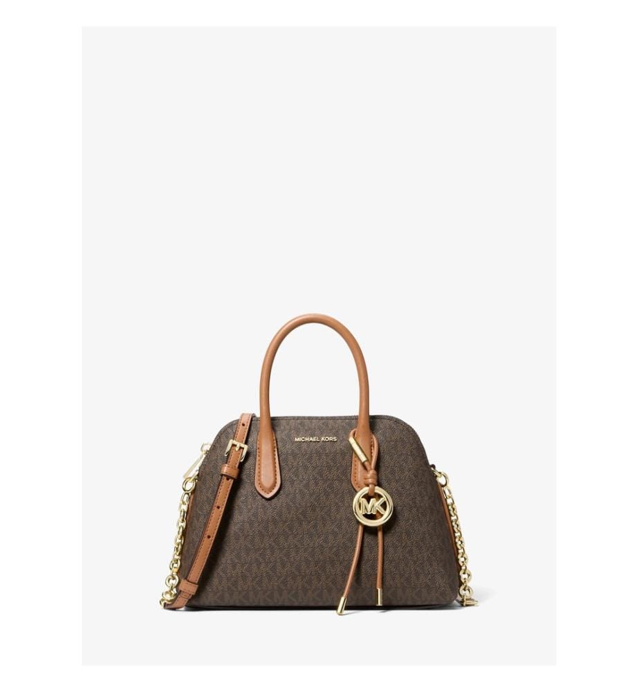 Freddie Medium Signature Logo Dome Satchel