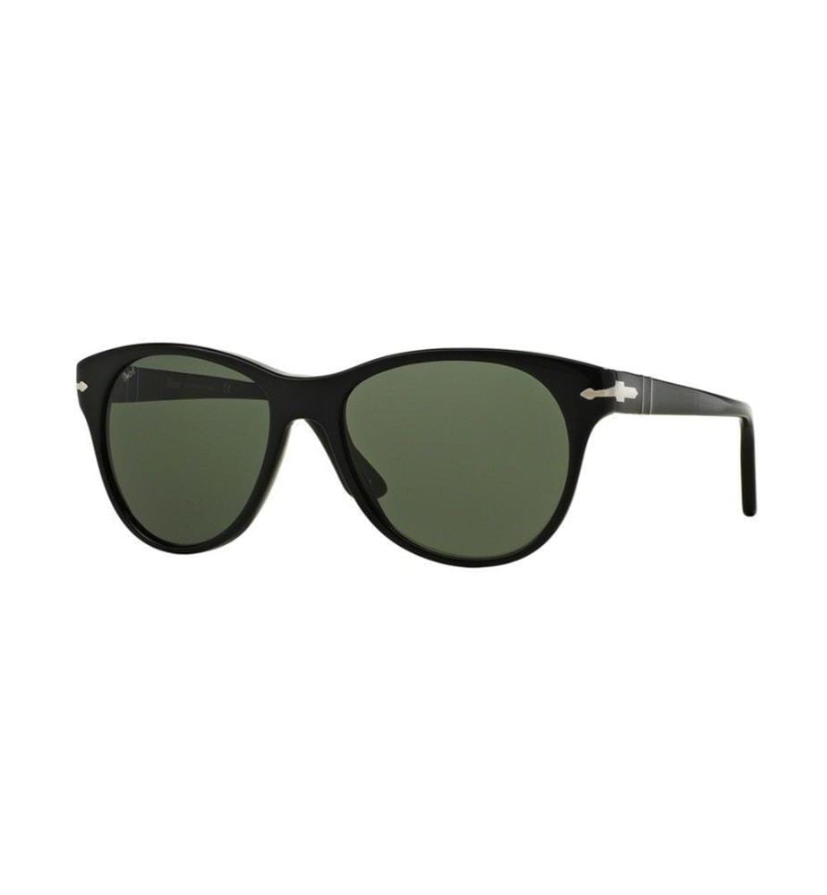 Sonnenbrille Po3134S Schwarz/Grünes Glas