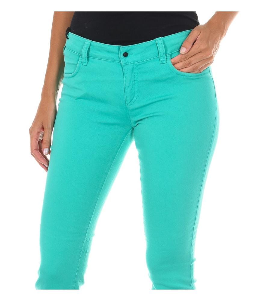 Lange Hose aus Stretch-Denim