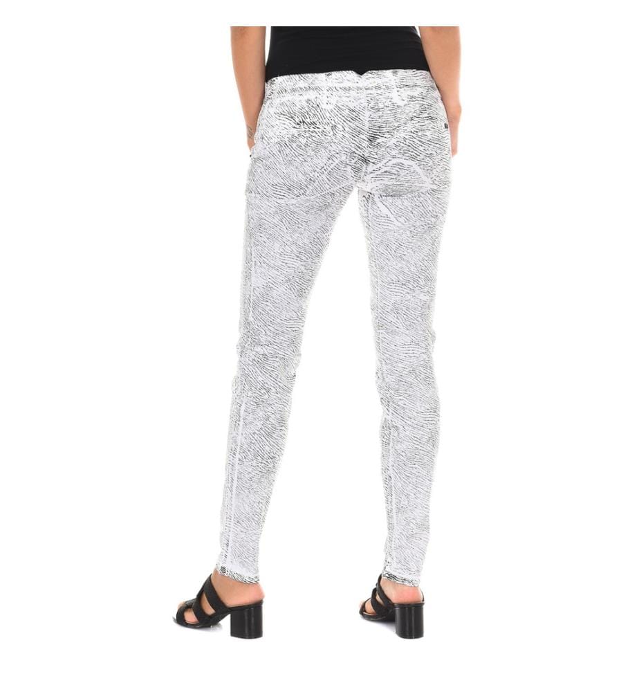 Lange Hose mit schmalem Saum