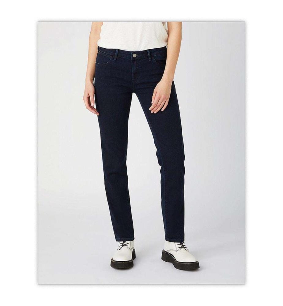 Straight Jeans - Blue-Schwarz