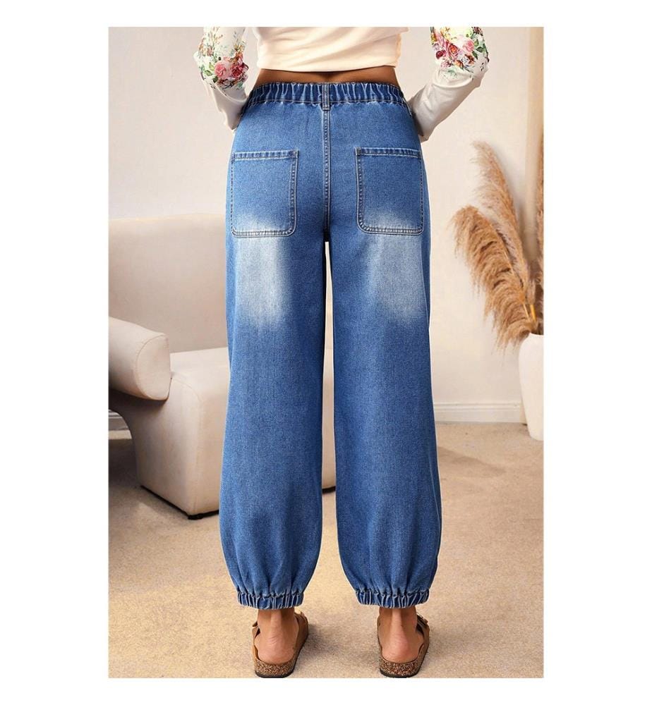 Jeans affusolati a 4 bottoni - Blu