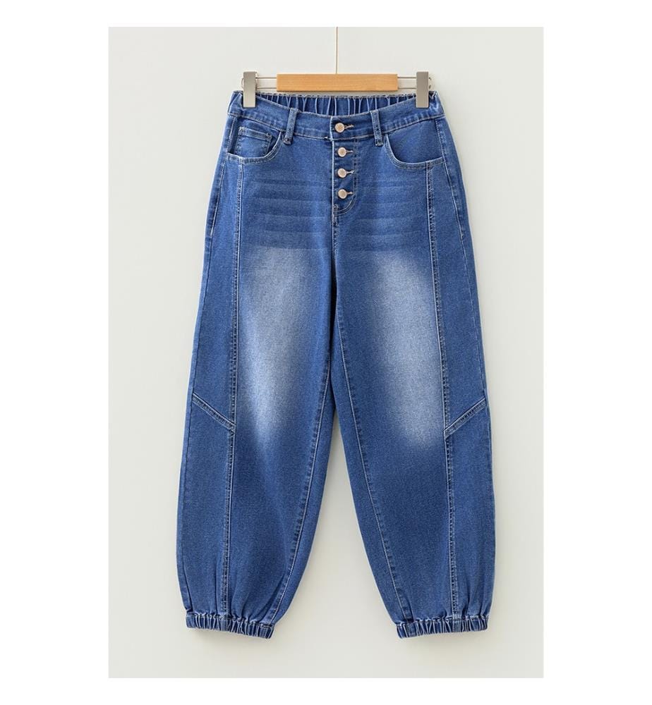 Jeans affusolati a 4 bottoni - Blu