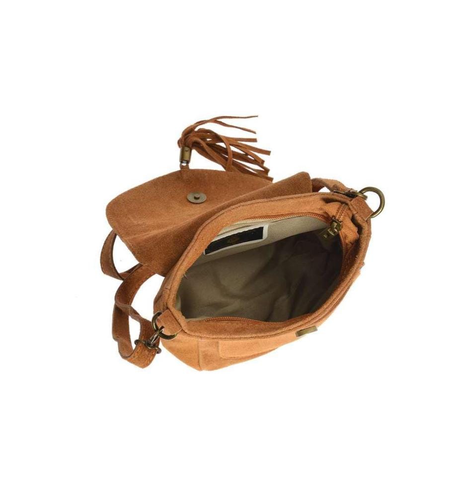 Tasche mit oberem Griff - Cognac