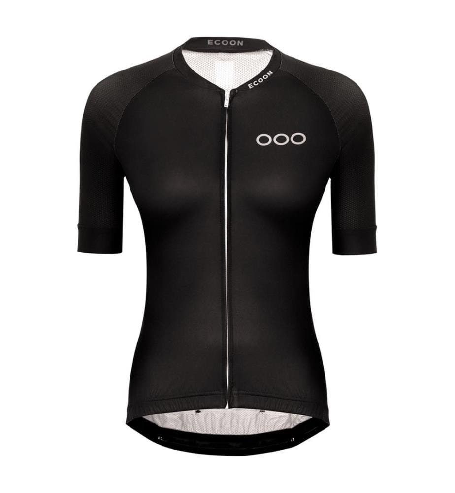 Galibier Kurzarm Radsporttrikot mit Reissverschluss - Schwarz