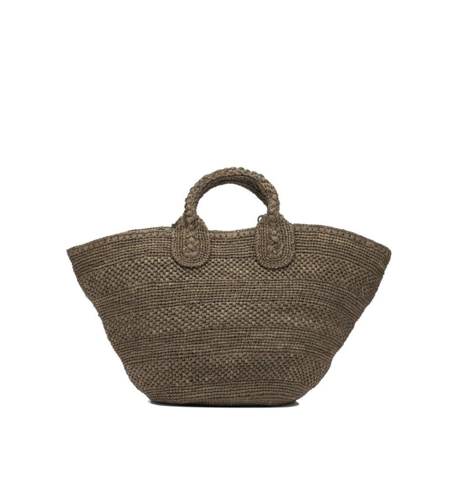 SOMA Dark Tea Chic Korbbeutel aus Bast - Braun