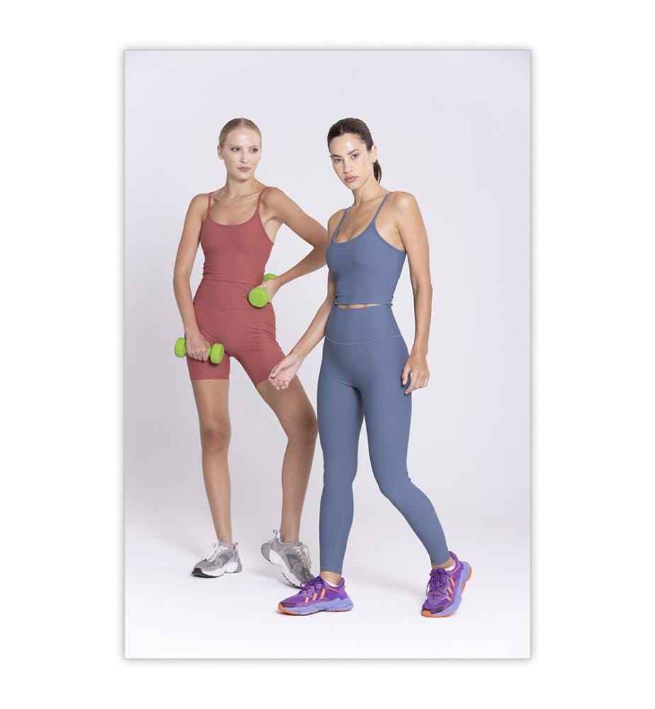 Legging Lotus - Bleu Jeans