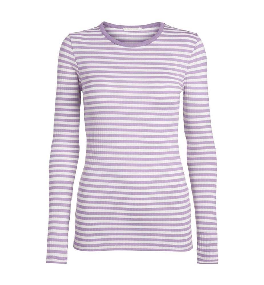 Top - Hellviolett und Weiss