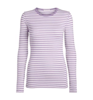 Top - Hellviolett und Weiss