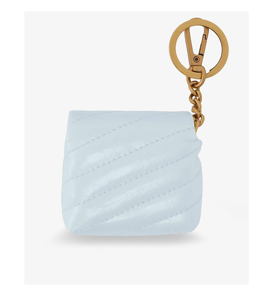 Ledertasche für Airpods - Blau