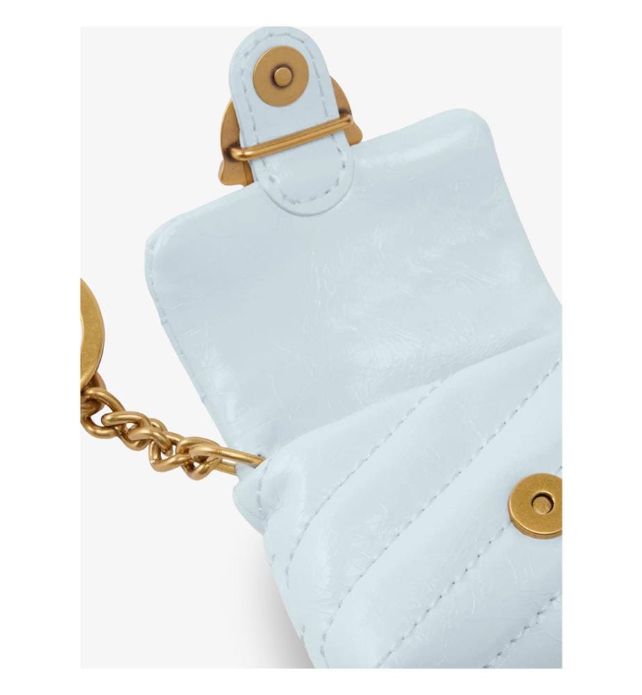 Ledertasche für Airpods - Blau